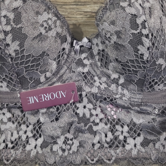 Adore Me Sexy Lace Gray Bra 34b - Picture 1 of 7
